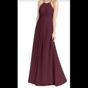 Azazie Ginger Bridesmaid Dress - Cabernet Color